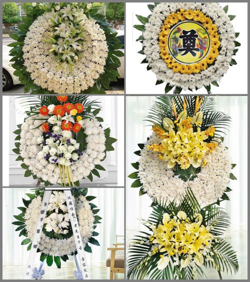 四川成都金堂县云合镇平山村花圈速递
